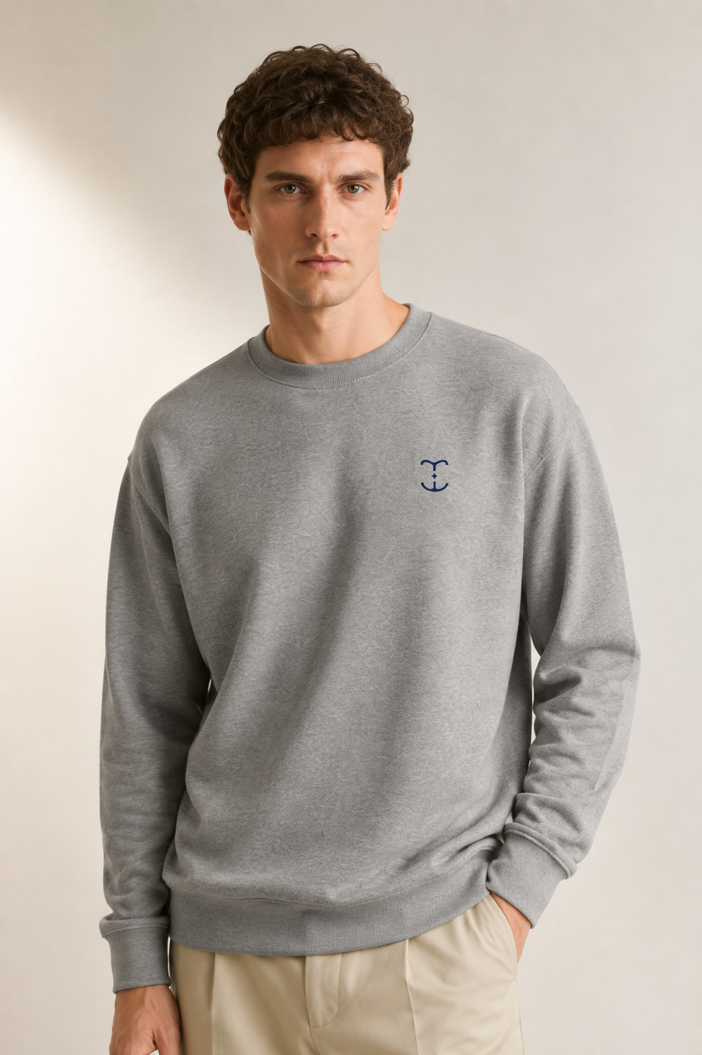 TELLS Signature Mark Gray Sweatshirt