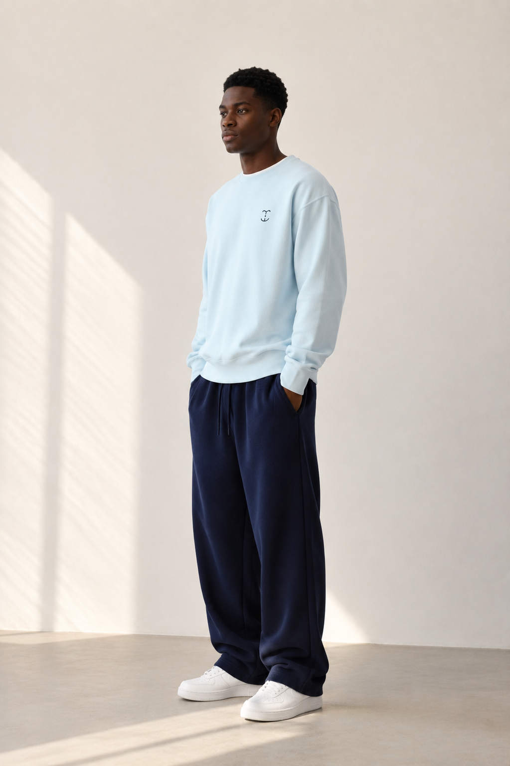 TELLS Signature Mark Baby Blue Sweatshirt