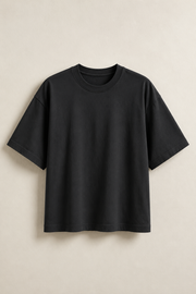 Women’s TELLS Classic Black Boxy Tee