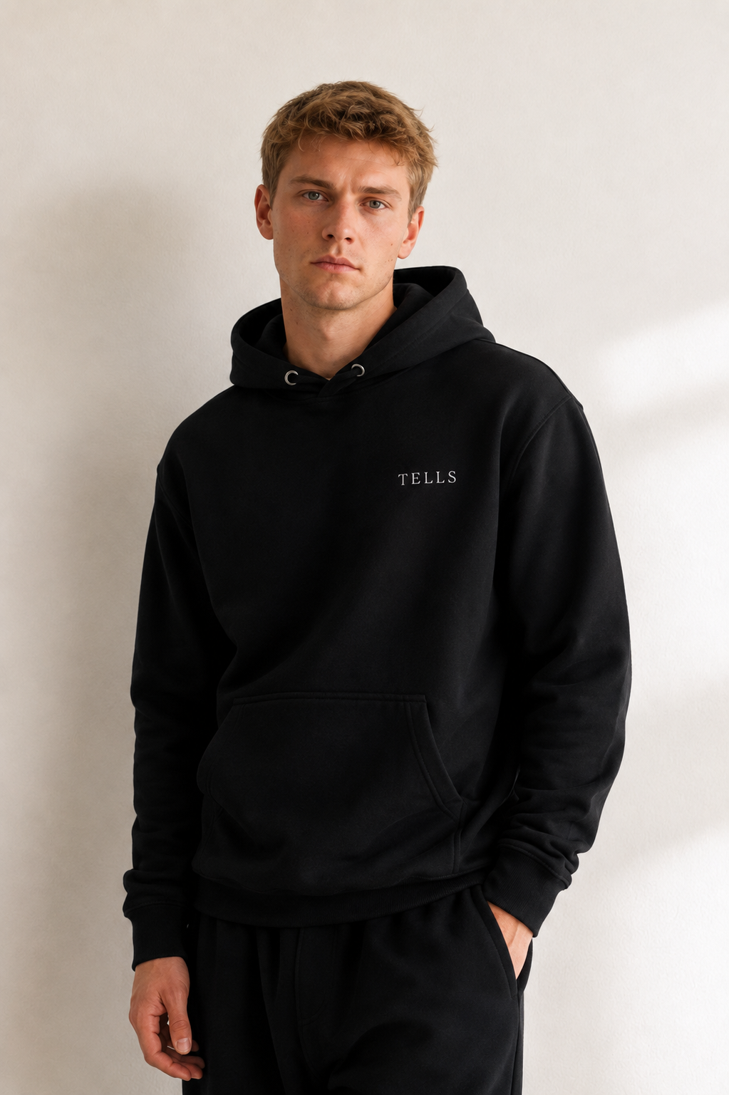 TELLS Premium Pullover Black Hoodie