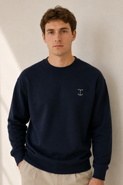 TELLS Signature Mark Navy Sweatshirt