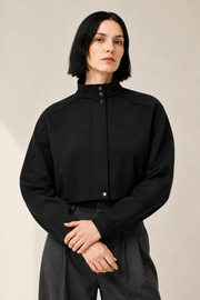 Women’s TELLS Cropped Black Jacket