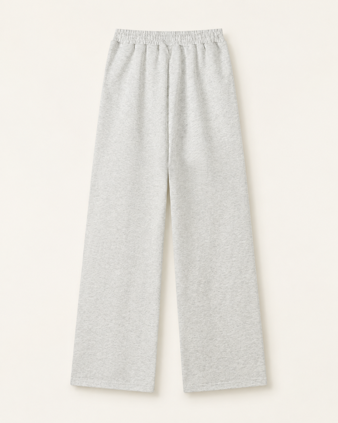 Women’s TELLS Essential Wide-Leg Light Gray Sweatpants