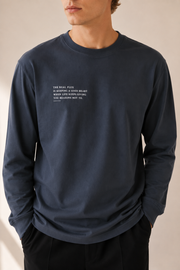 The Real Flex Heavyweight Harbor Blue Long Sleeve