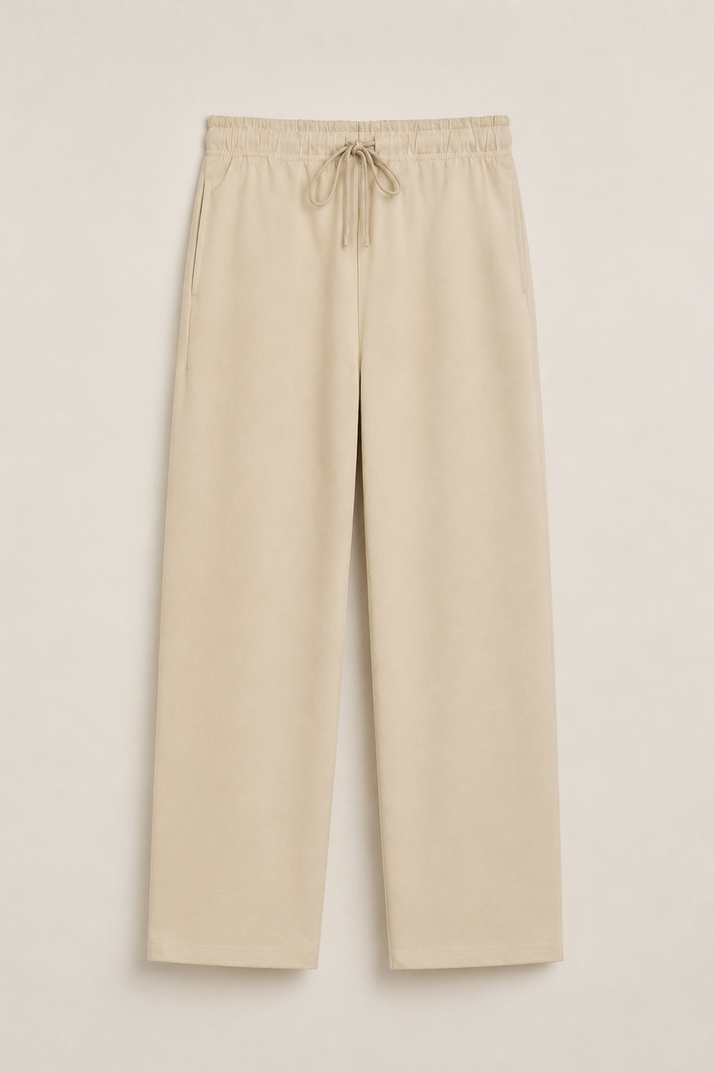 TELLS Straight-Leg Apricot Sweatpants
