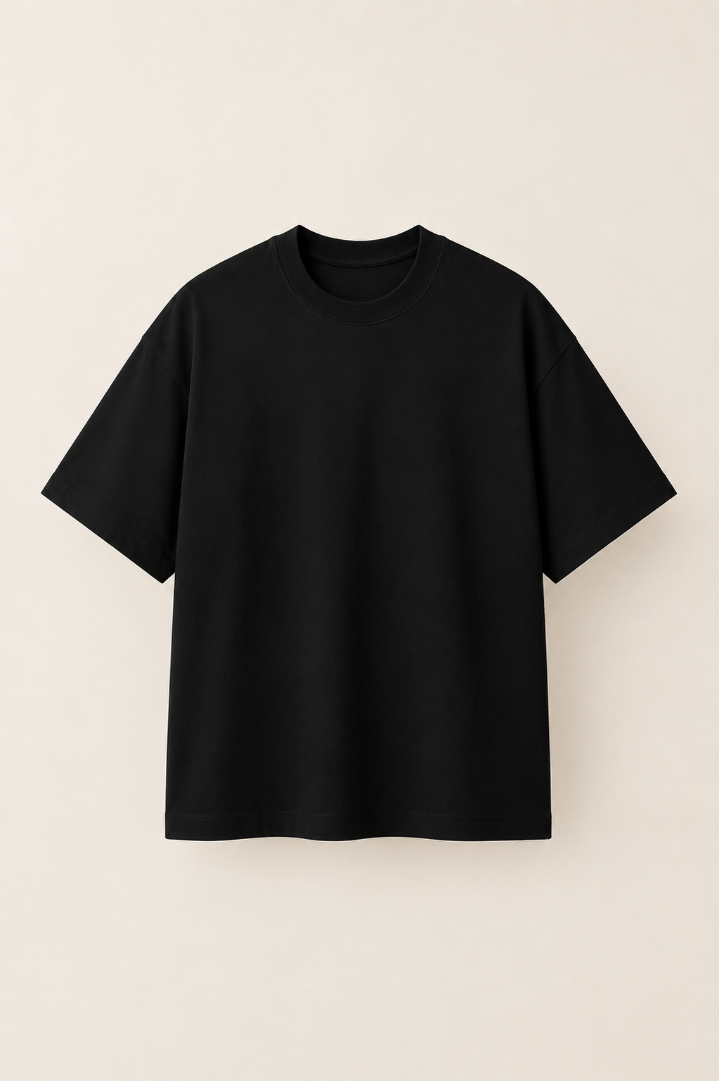 Men’s TELLS Heavyweight Black Oversized T-Shirt