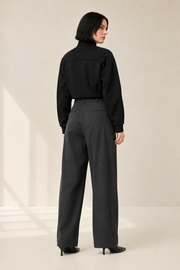 Women’s TELLS Cropped Black Jacket