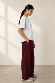 Women’s TELLS Classic Light Gray Boxy Tee