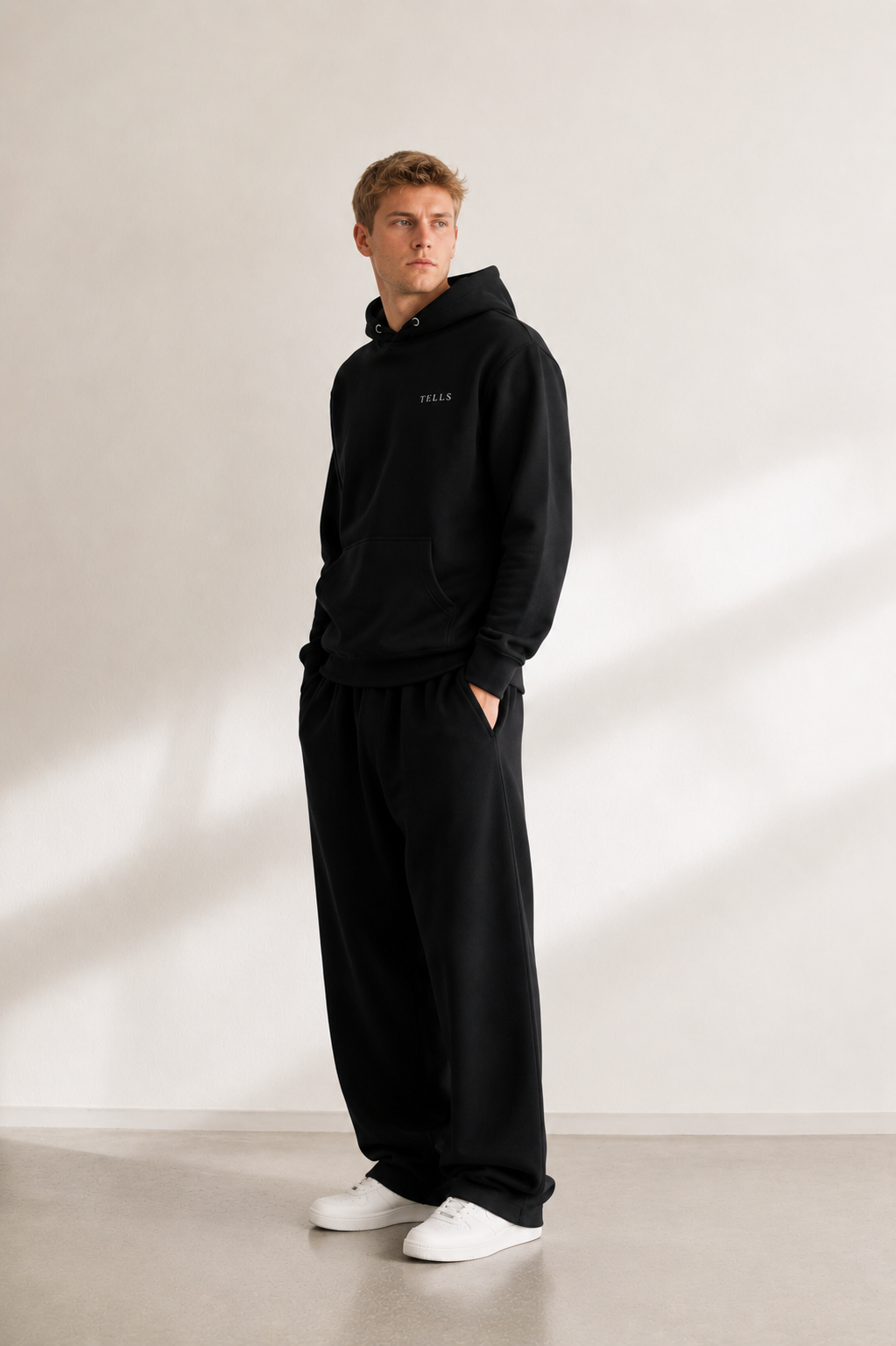 TELLS Premium Pullover Black Hoodie