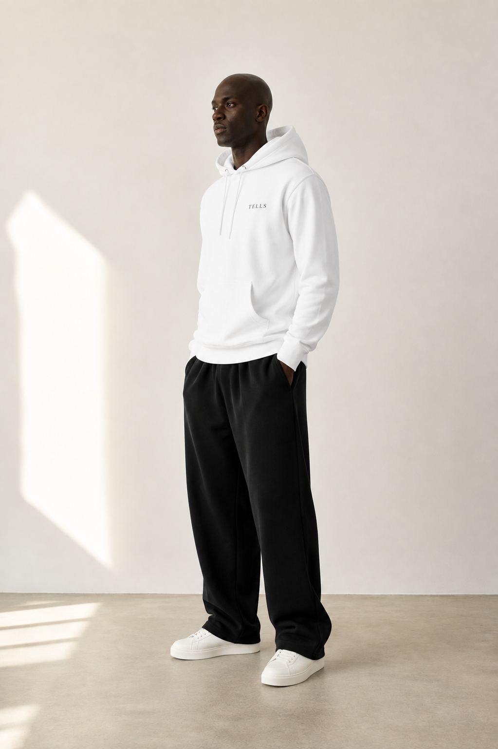 TELLS Premium Pullover White Hoodie