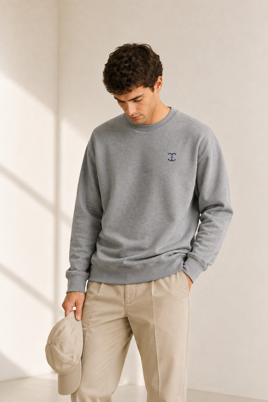 TELLS Signature Mark Gray Sweatshirt
