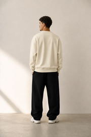 TELLS Signature Mark Beige Sweatshirt