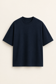 Men’s TELLS Heavyweight Navy Oversized T-Shirt