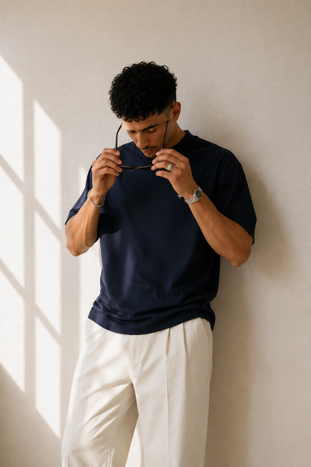 TELLS Signature Oversized Navy T-Shirt