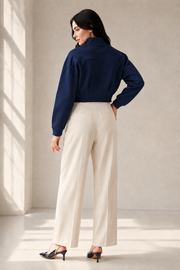 Women’s TELLS Cropped Navy Jacket