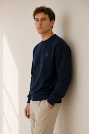 TELLS Signature Mark Navy Sweatshirt