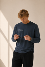 The Real Flex Heavyweight Harbor Blue Long Sleeve