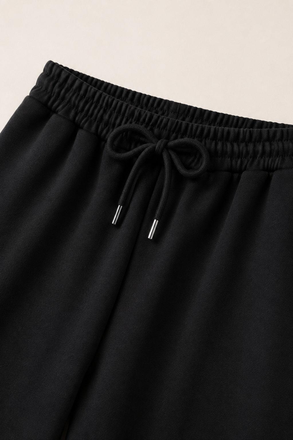Women’s TELLS Essential Wide-Leg Black Sweatpants