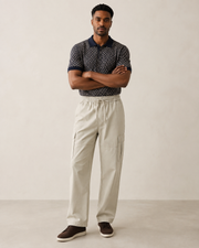 Men’s TELLS Straight-Leg Beige Cargo Pants