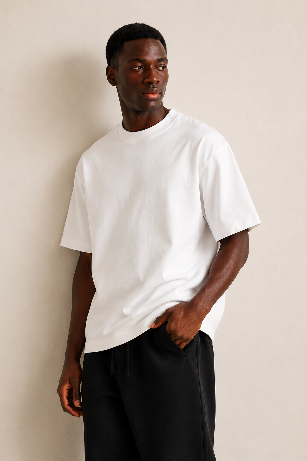 Men’s TELLS Heavyweight White Oversized T-Shirt