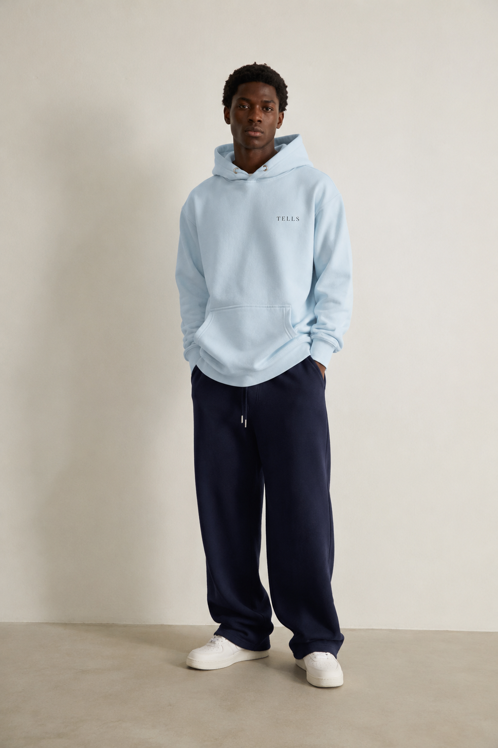 TELLS Premium Pullover Baby Blue Hoodie