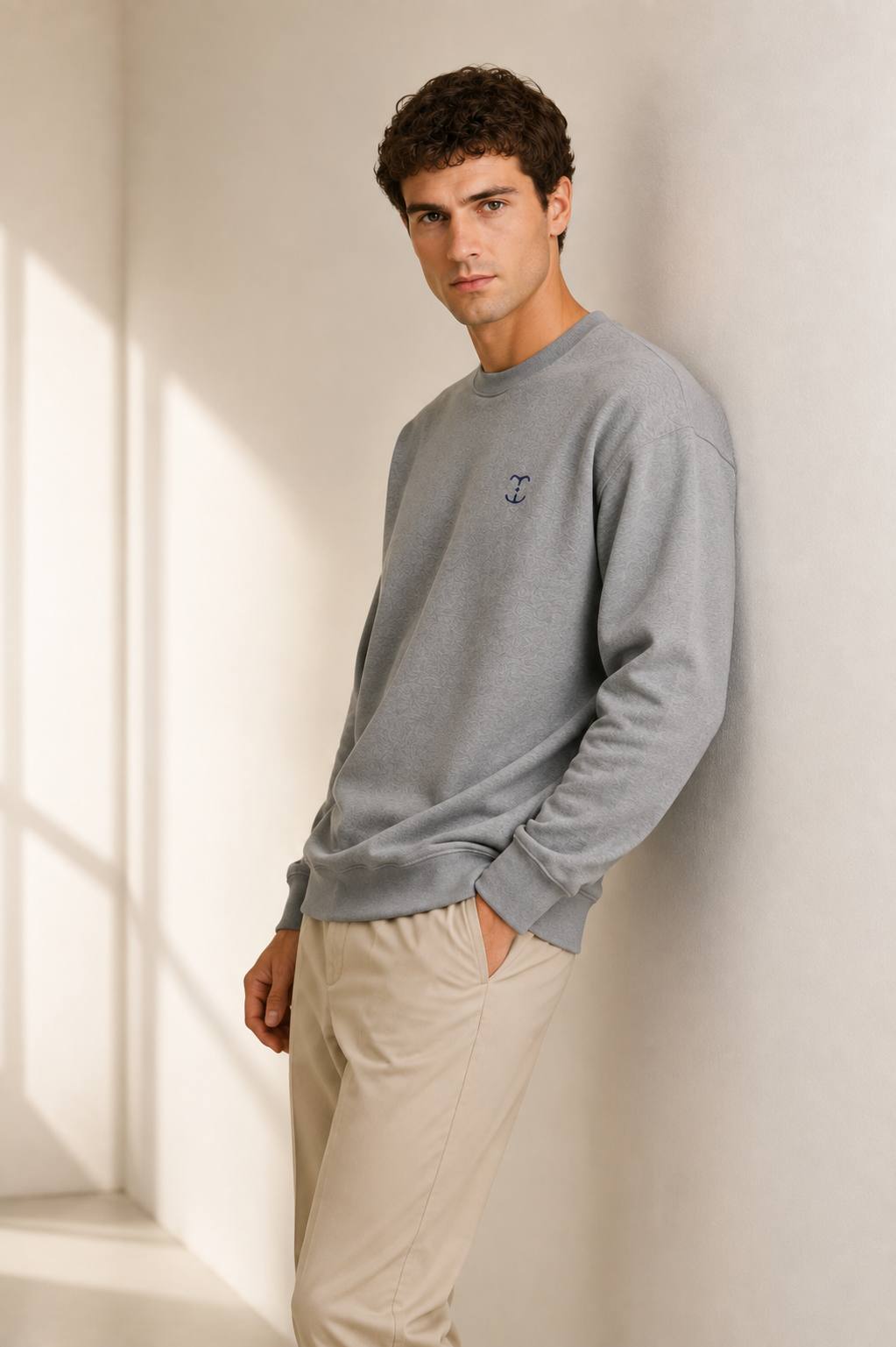 TELLS Signature Mark Gray Sweatshirt