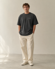 TELLS Faded Oversized Black T-Shirt