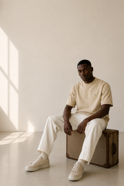 TELLS Signature Oversized Beige T-Shirt