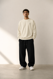 TELLS Signature Mark Beige Sweatshirt
