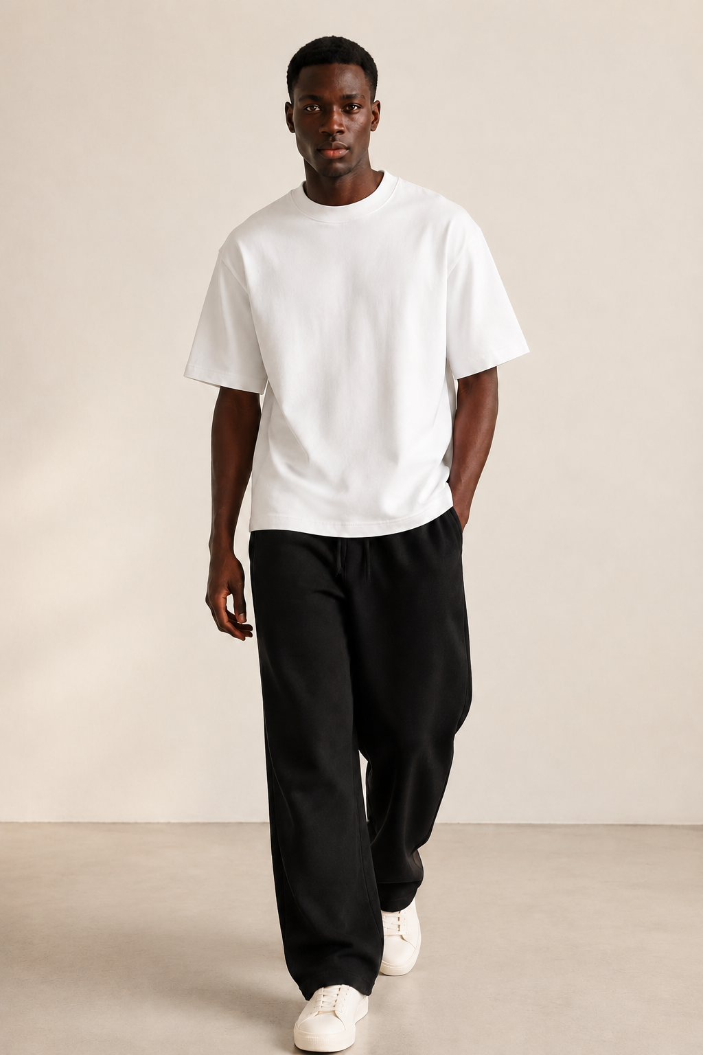 Men’s TELLS Heavyweight White Oversized T-Shirt