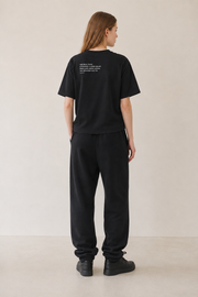 Women’s TELLS Real Flex Black Boxy Tee