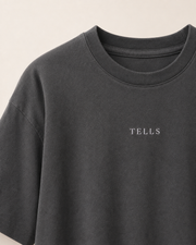 Women’s TELLS Signature Dark Gray Boxy Tee