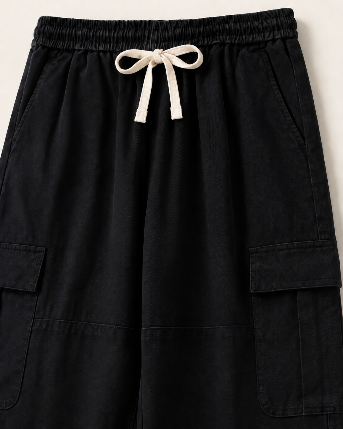 Men’s TELLS Straight-Leg Black Cargo Pants