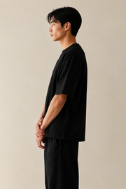 Men’s TELLS Heavyweight Black Oversized T-Shirt