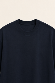 Men’s TELLS Heavyweight Navy Oversized T-Shirt