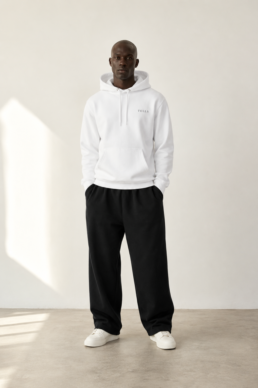 TELLS Premium Pullover White Hoodie