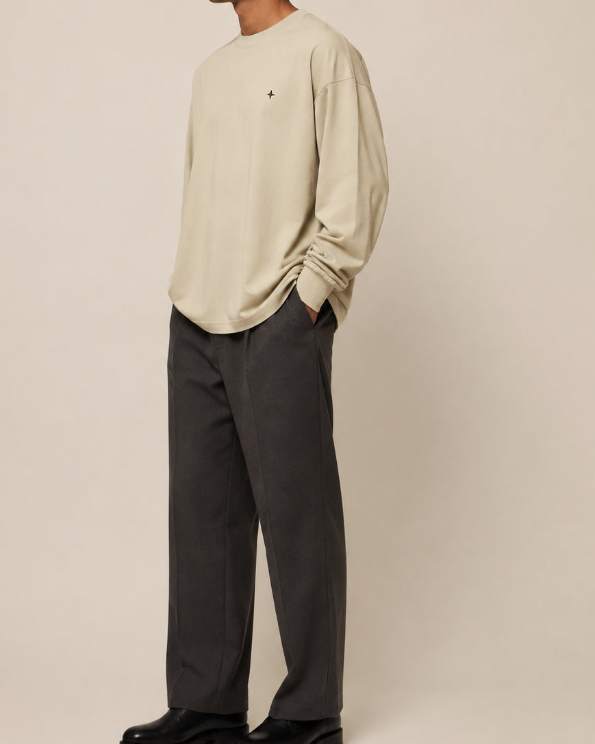 Dune Long Sleeve T-Shirt in Sand Color