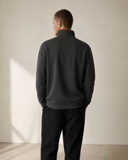 Men's Signature Quarter-Zip Dark Gray Sweatshirt