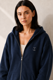 Women’s TELLS Signature Navy Zip Hoodie