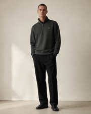 Men's Signature Quarter-Zip Dark Gray Sweatshirt