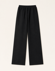Women’s TELLS Essential Wide-Leg Black Sweatpants