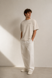 TELLS Faded Oversized Bone T-Shirt