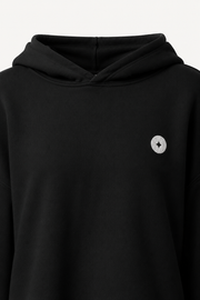 Women’s TELLS Signature Cropped Black Hoodie