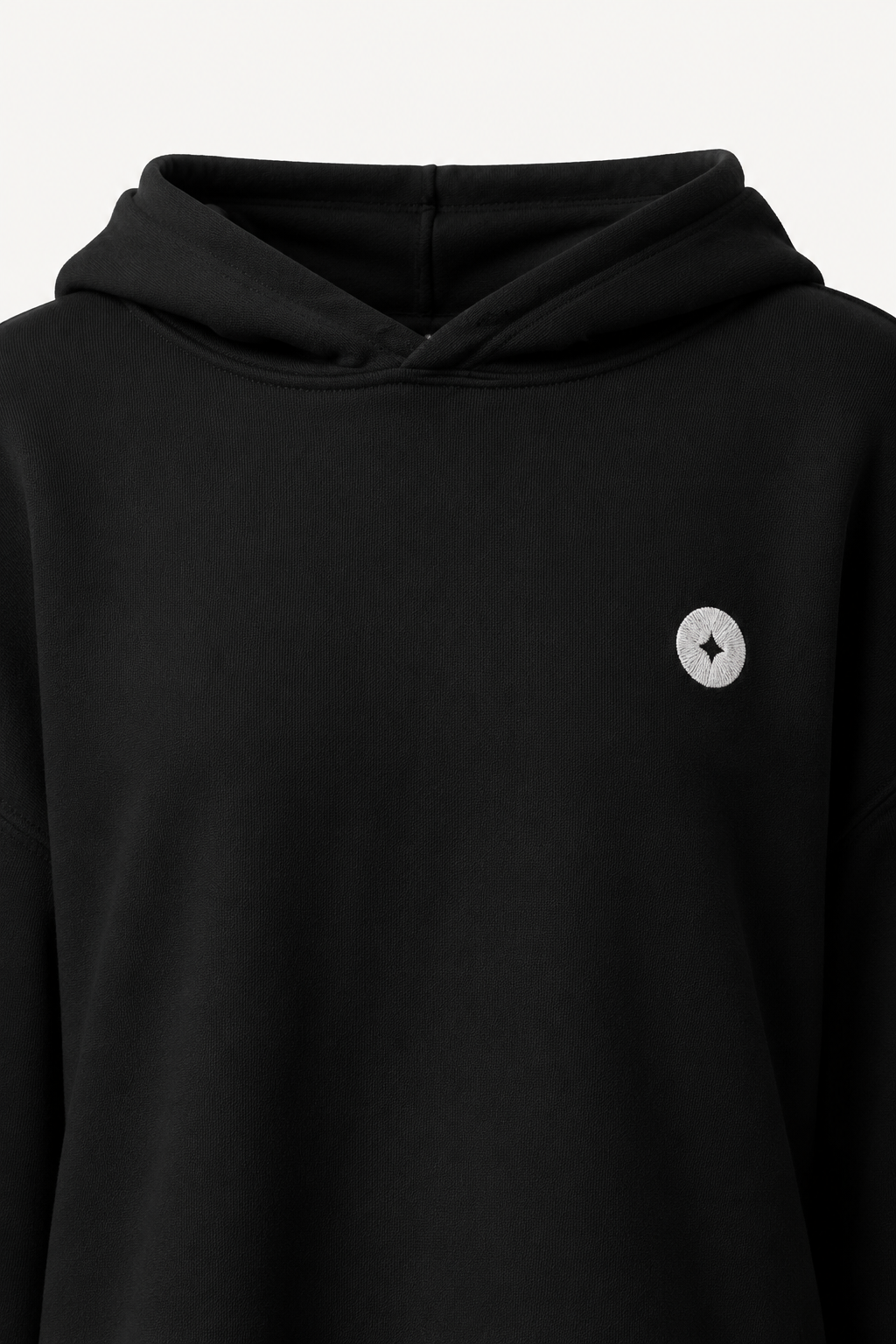 Women’s TELLS Signature Cropped Black Hoodie