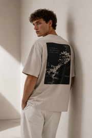TELLS Faded Oversized Bone T-Shirt