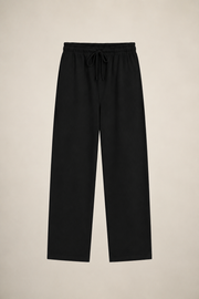 TELLS Straight-Leg Black Sweatpants