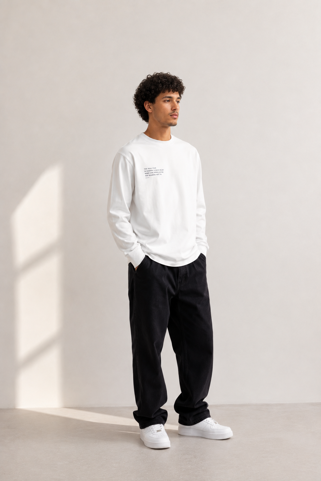 The Real Flex Heavyweight White Long Sleeve