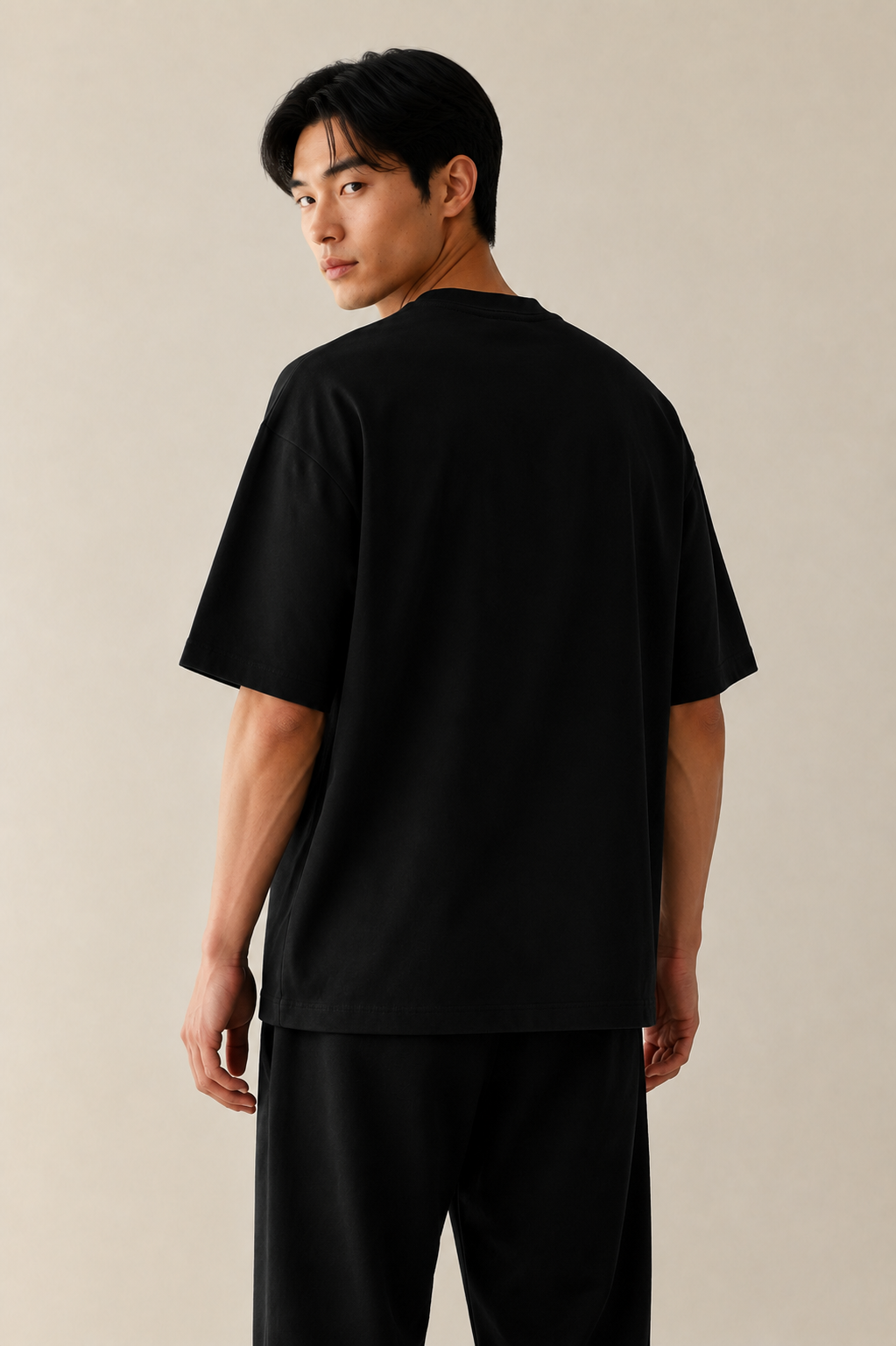 Men’s TELLS Heavyweight Black Oversized T-Shirt