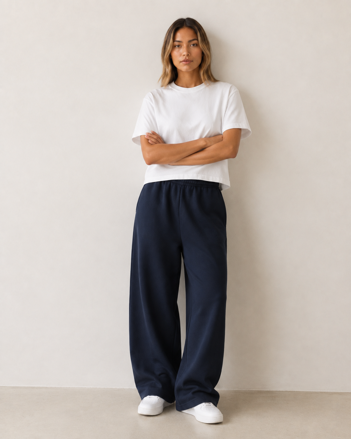 Women’s TELLS Real Flex White Boxy Tee