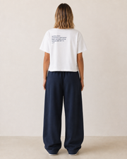 Women’s TELLS Real Flex White Boxy Tee